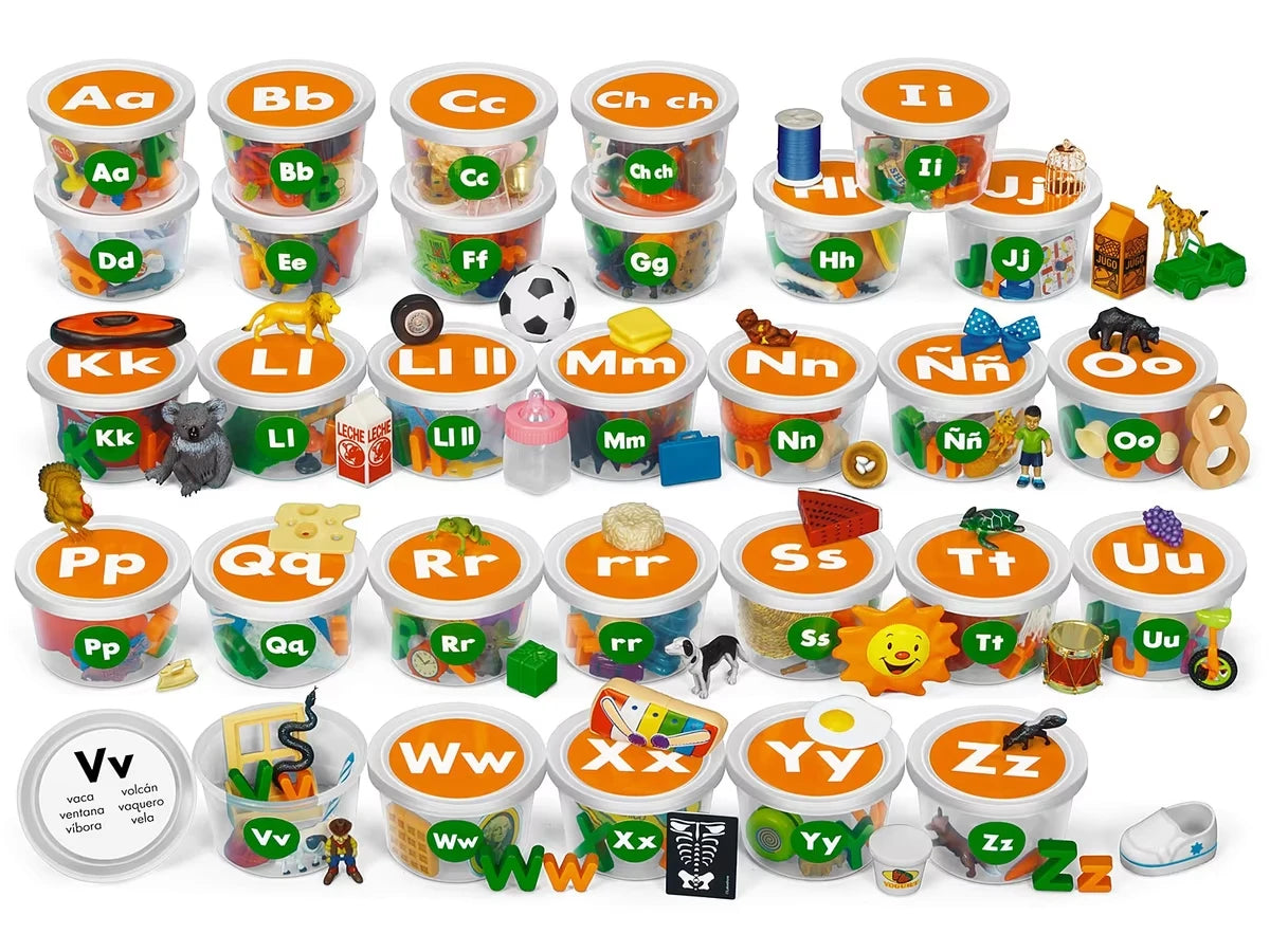 Spanish Alphabet Teaching Tubs - US 8699