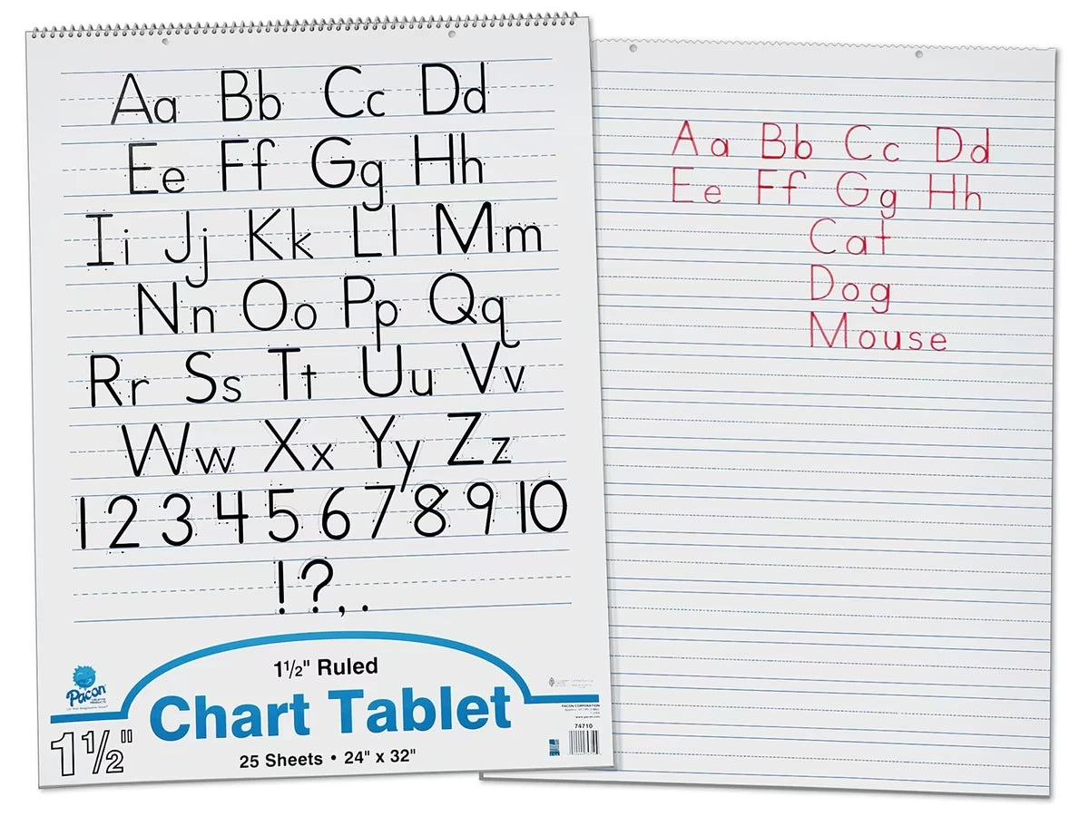 1 1/2" Ruled Chart Tablets - US 8404