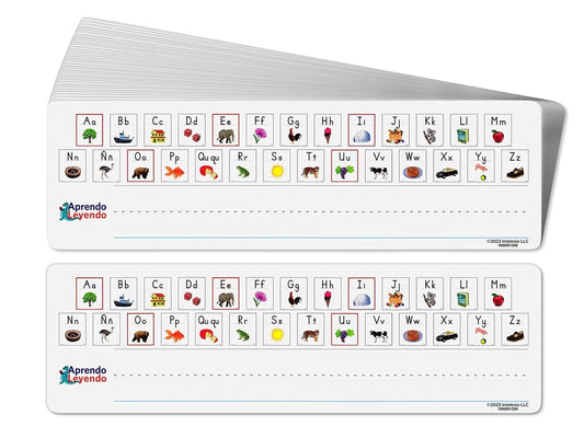 Alphabet Sounds Desk Strips (Spanish) – Set of 36 - US 4538