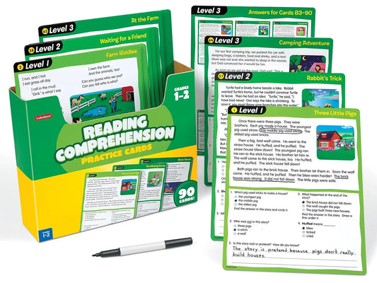 Reading Comprehension Practice Cards - Gr. 1-2 - US 9906