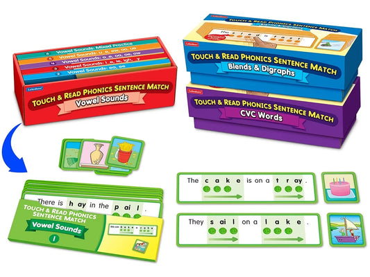 Touch & Read Phonics Sentence Match - Complete Set - US 3539