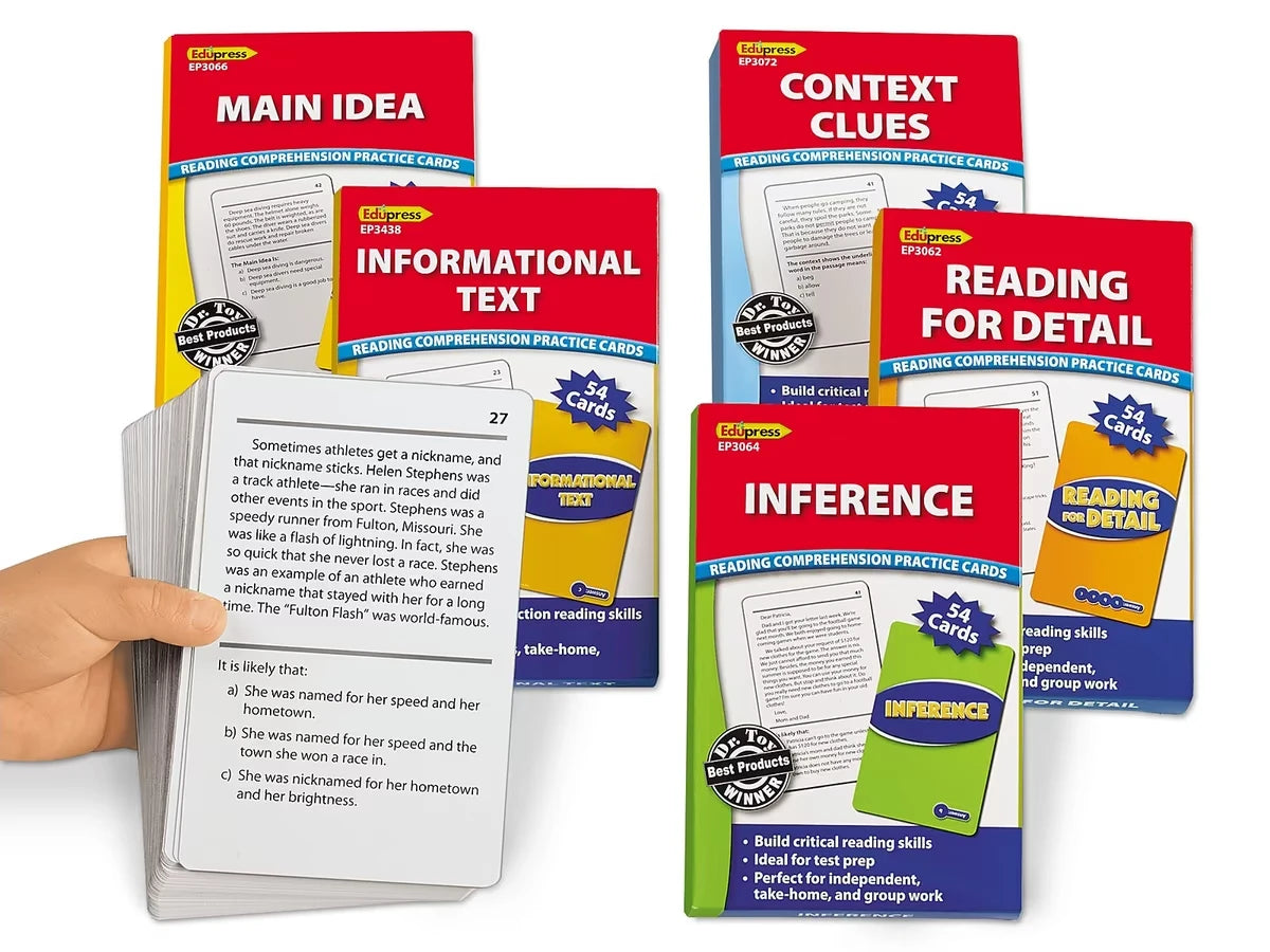 Comprehension Skills Practice Cards - Gr. 3-5 - US 4889