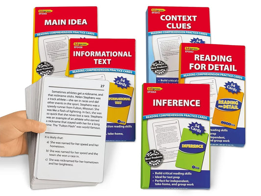 Comprehension Skills Practice Cards - Gr. 3-5 - US 4889