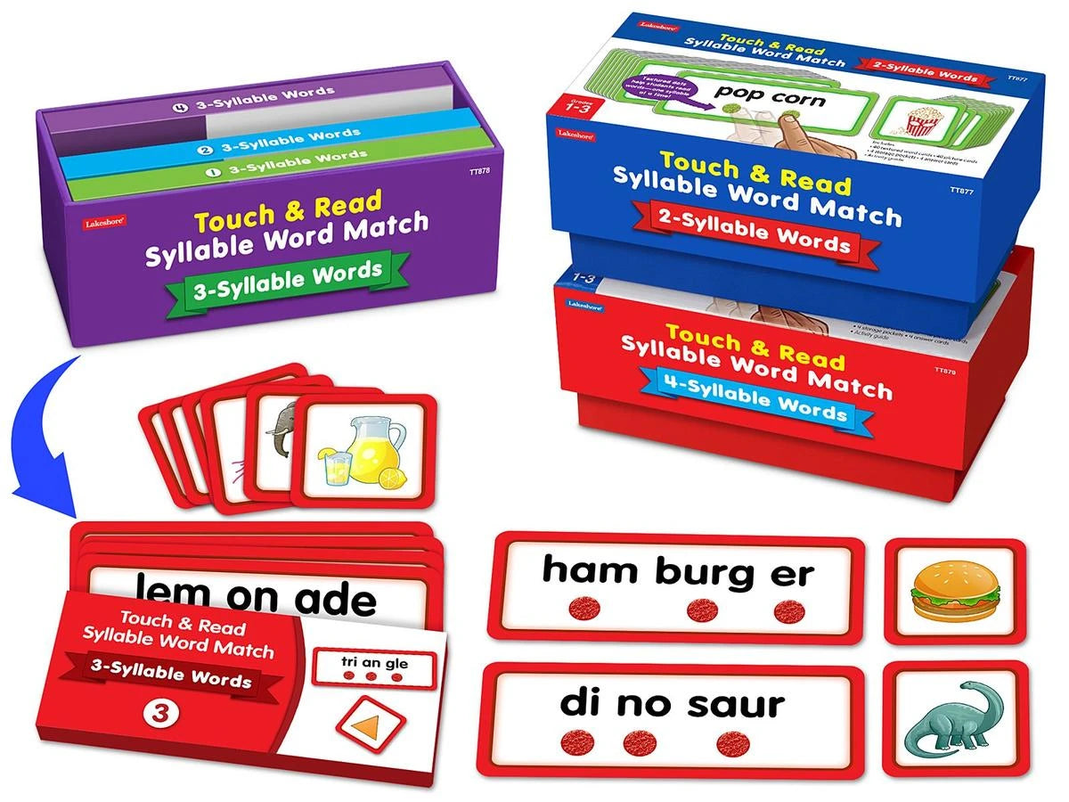 Touch & Read Syllable Word Match - Complete Set - US 8119