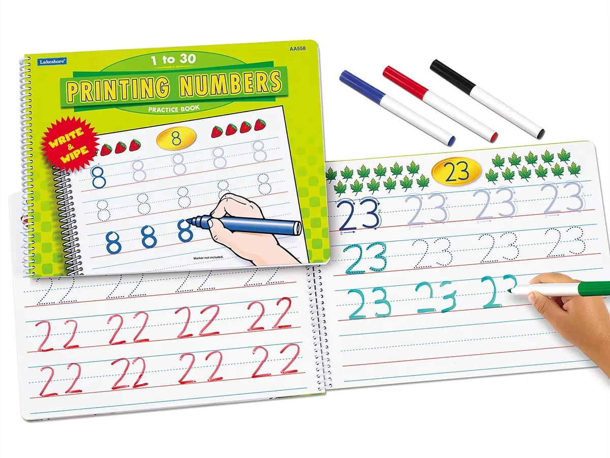 Printing Numbers Practice Book - US 5729