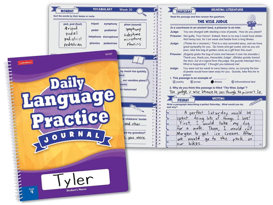 Daily Language Practice Journal - Gr. 4 - US 4126