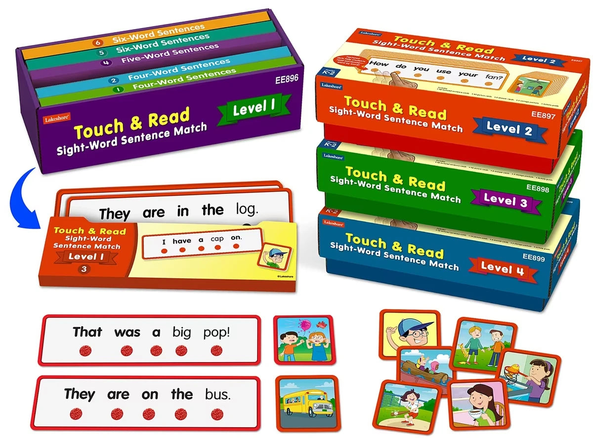Touch & Read Sight-Word Sentence Match - Complete Set - US 4438