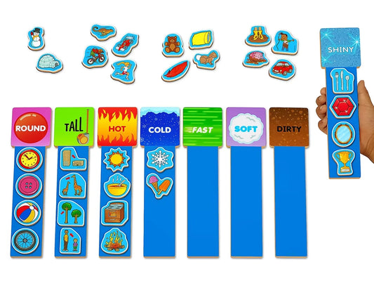 Magnetic Descriptive Words Rods - US 6886