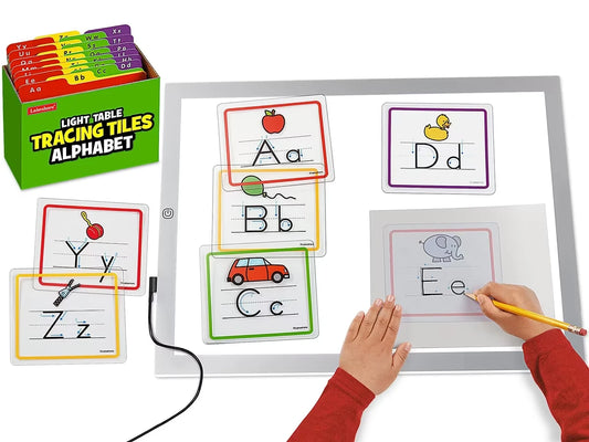 Light Table Alphabet Tracing Tiles - US 8398