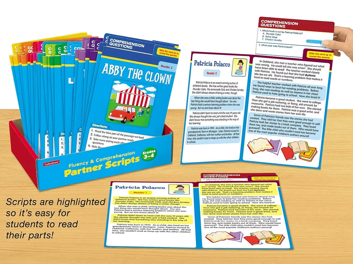 Fluency & Comprehension Partner Scripts - Gr. 3-4 - US 6118