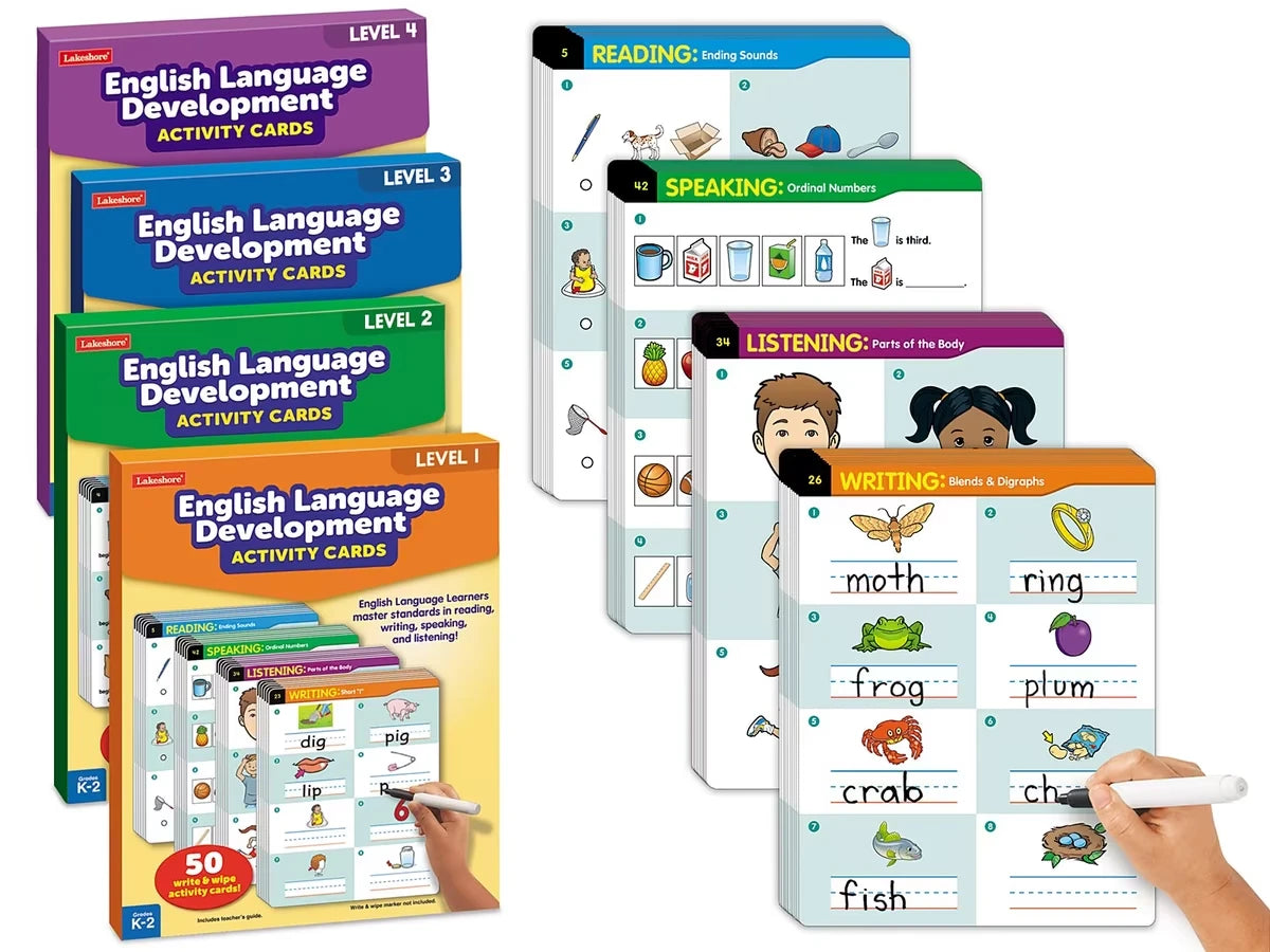 English Language Development Activity Cards - Complete Set - US 1681