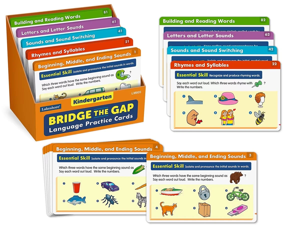 Bridge the Gap! Language Practice Cards - Kindergarten - US 4899