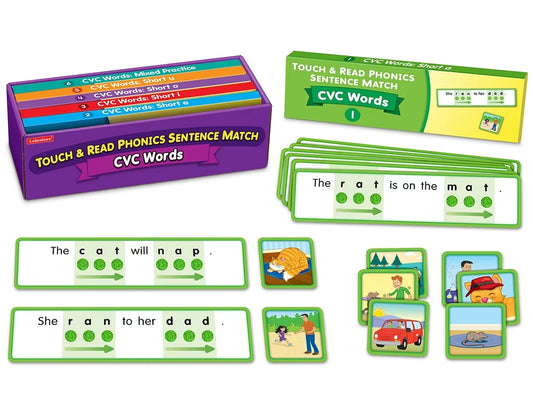 Touch & Read CVC Words Sentence Match - US 2616