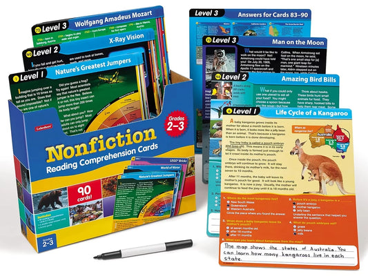 Nonfiction Reading Comprehension Practice Cards - Gr. 2-3 - US 4944