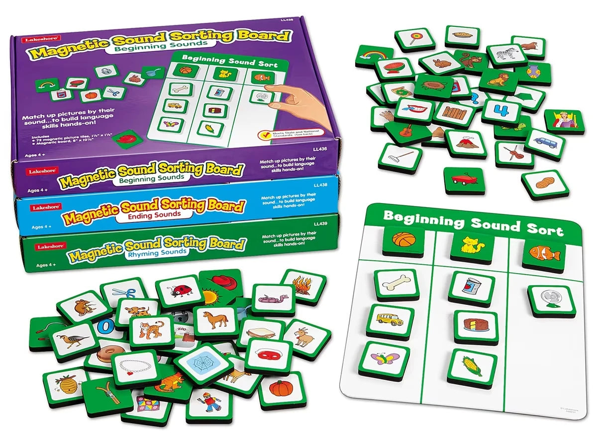 Magnetic Sound Sorting Boards - Complete Set - US 4246