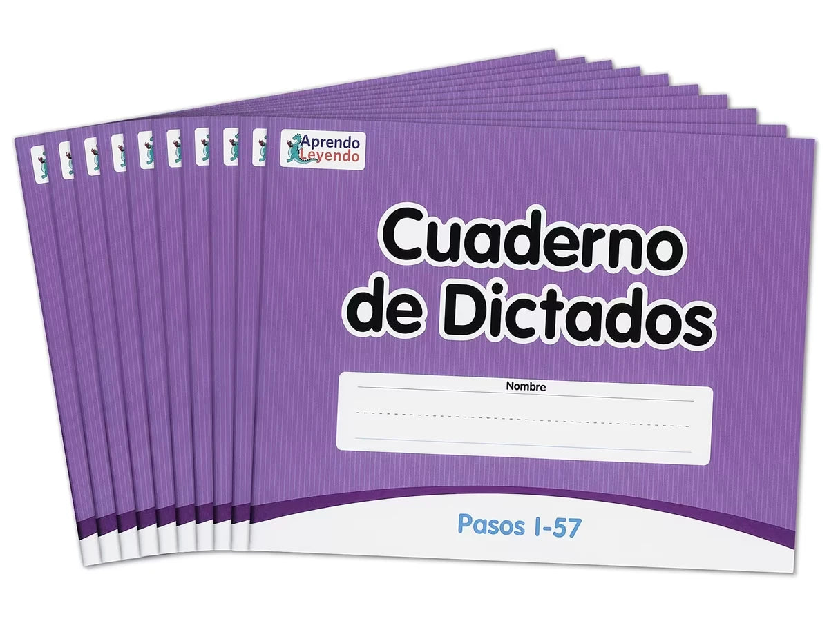 Levels 1-57 Spanish Dictation Books – Set of 10 - US 5162