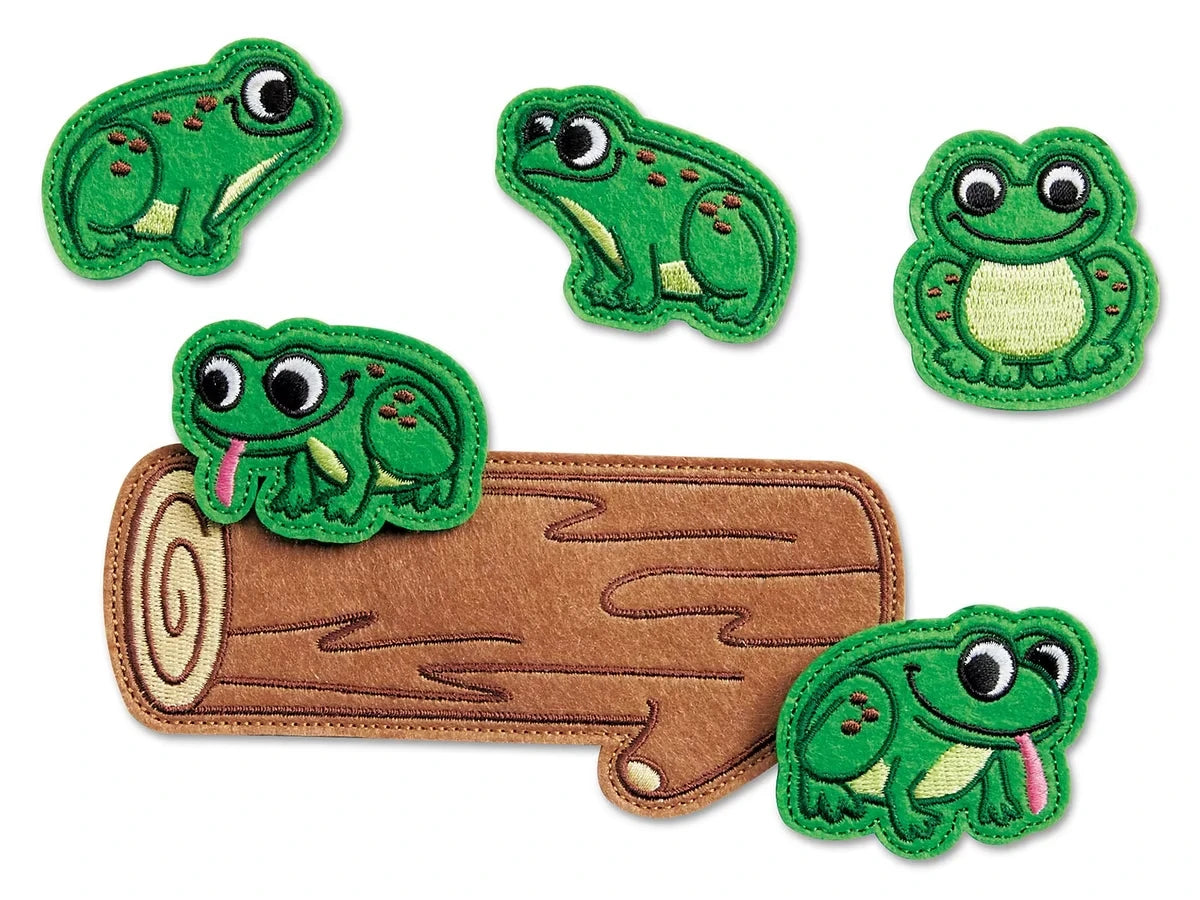 Five Green & Speckled Frogs Storytelling Puppets - US 2434