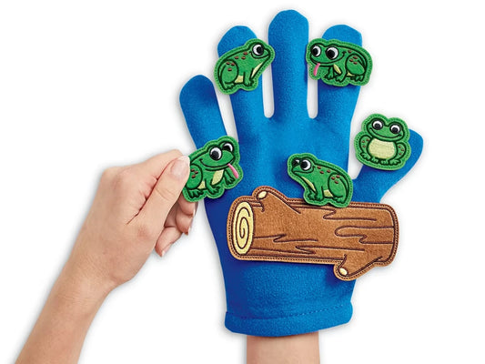 Five Green & Speckled Frogs Storytelling Puppets - US 2434