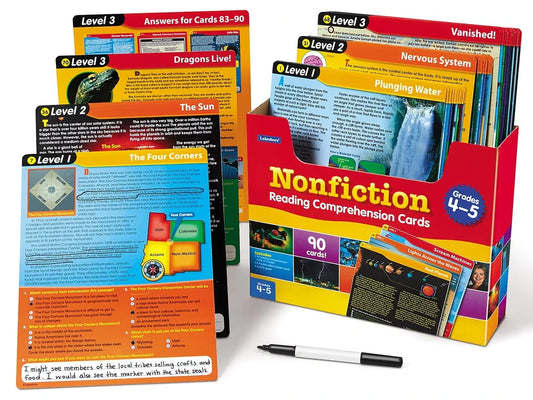 Nonfiction Reading Comprehension Practice Cards - Gr. 4-5 - US 3730
