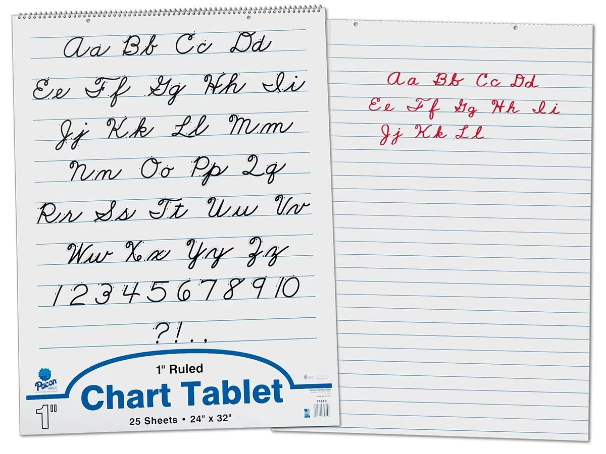 1" Ruled Chart Tablets - US 5956