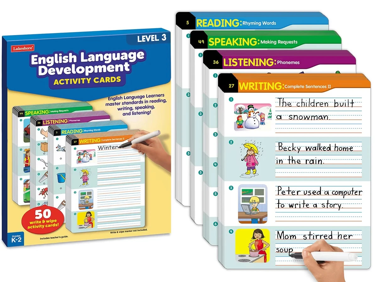 English Language Development Activity Cards - Level 3 - US 5192