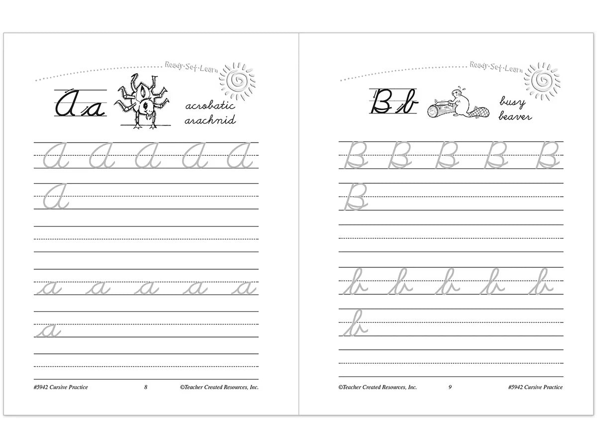 Cursive Writing Practice Workbook - US 9324