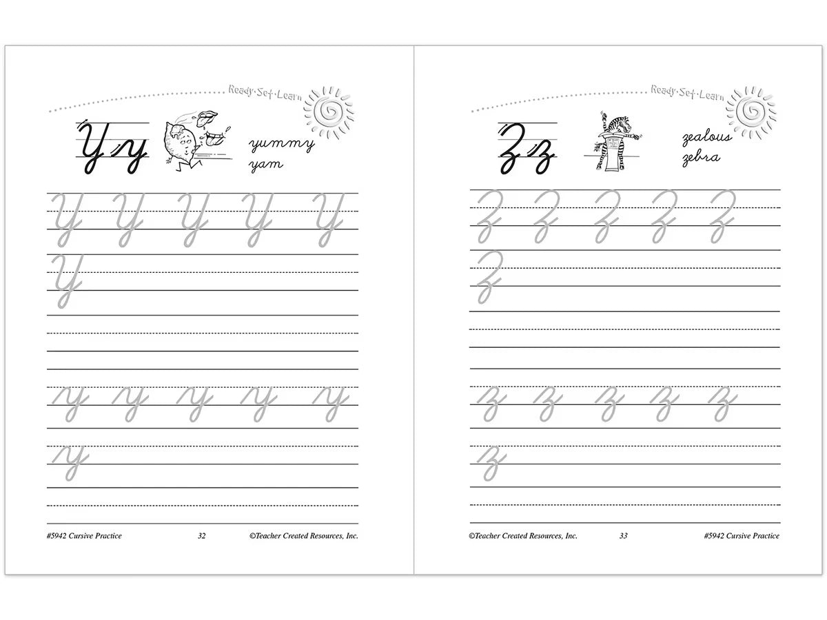Cursive Writing Practice Workbook - US 9324