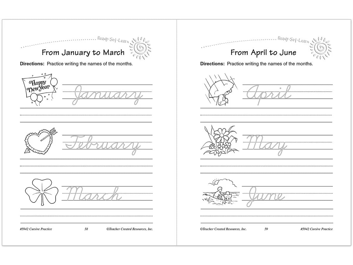Cursive Writing Practice Workbook - US 9324