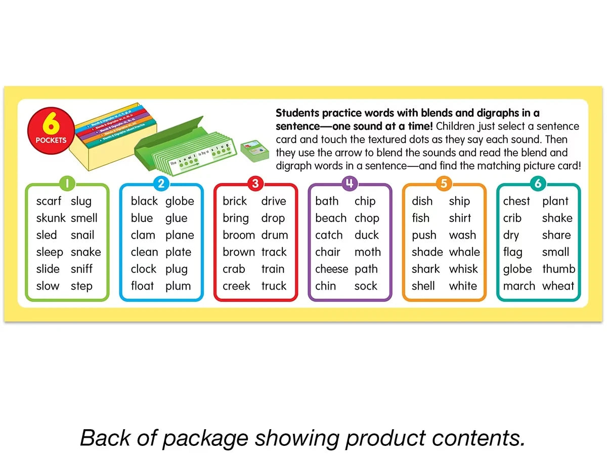 Touch & Read Blends & Digraphs Sentence Match - US 8384