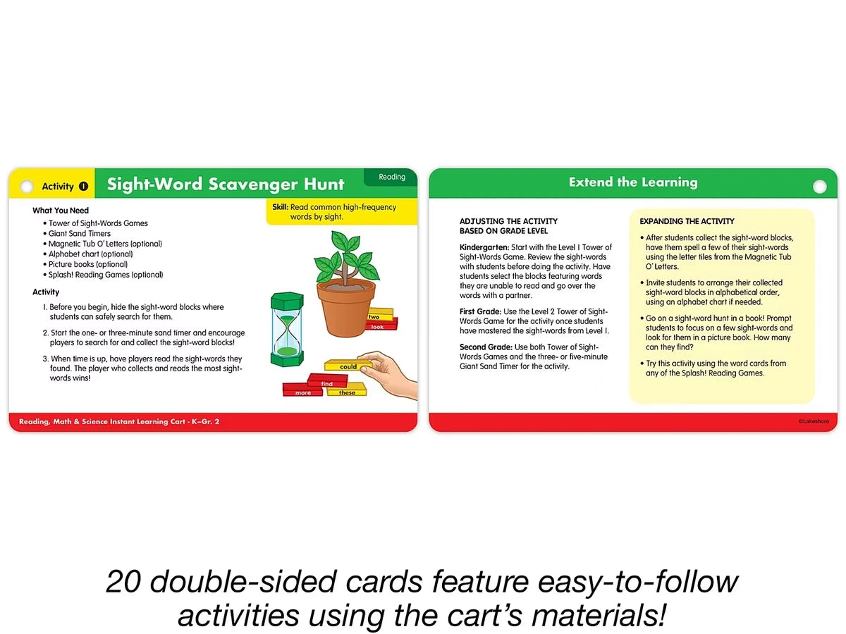 Reading, Math & Science Instant Learning Cart - K-Gr.2 - US 3234