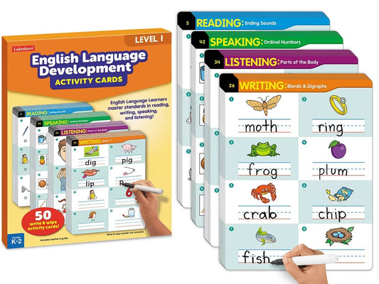 English Language Development Activity Cards - Level 1 - US 9968