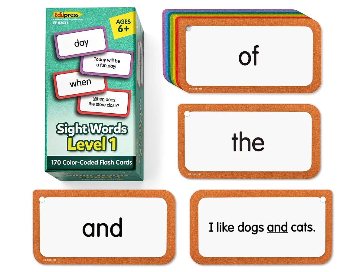 Sight-Words Flash Cards - Level 1 - US 6138