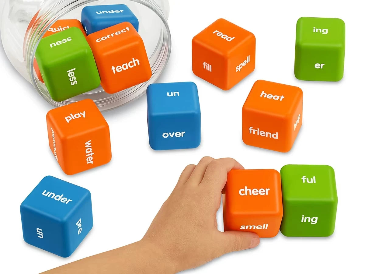 Prefixes & Suffixes Giant Activity Dice - US 3381