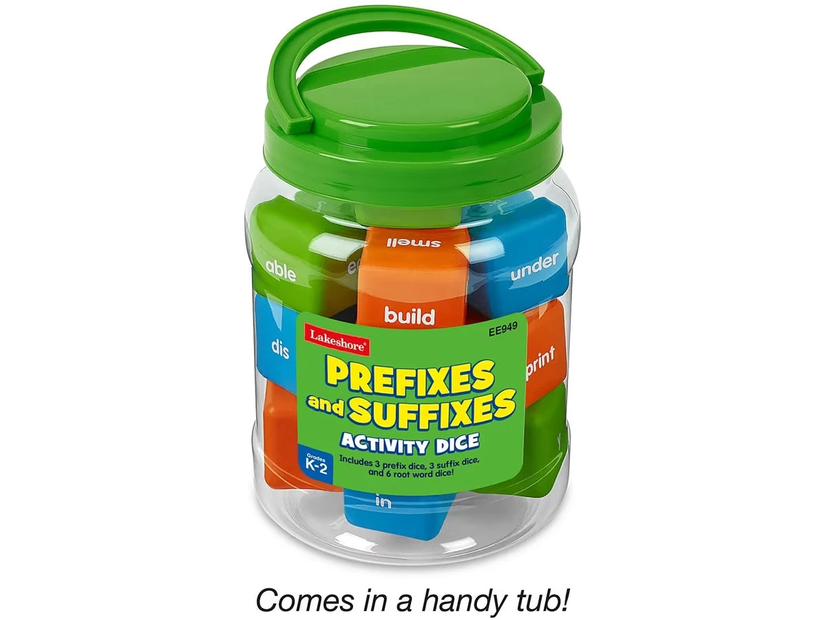 Prefixes & Suffixes Giant Activity Dice - US 3381