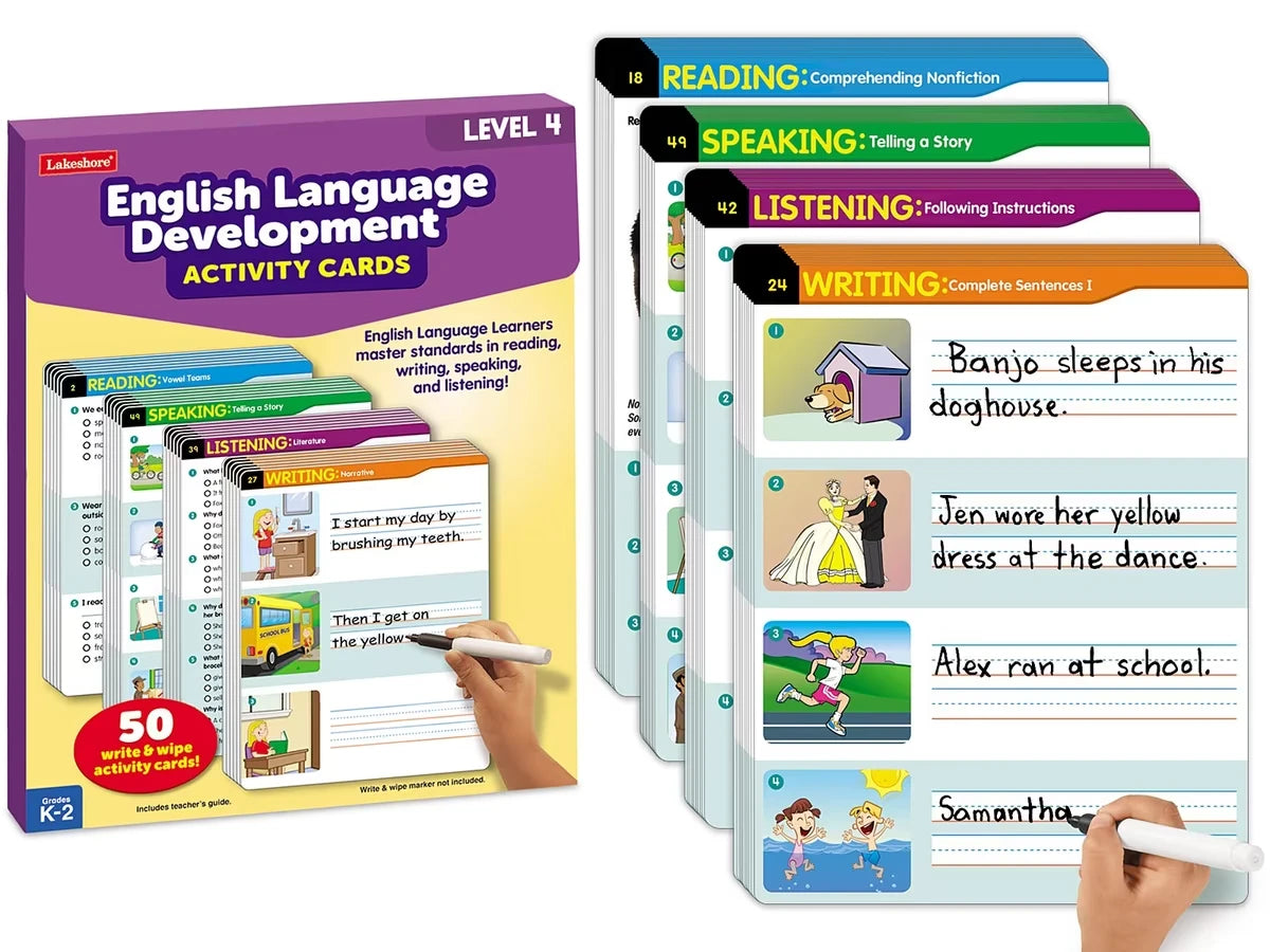 English Language Development Activity Cards - Level 4 - US 8235