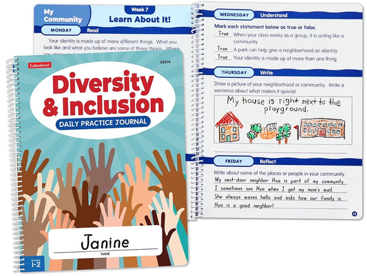 Diversity & Inclusion Daily Practice Journal - Gr. 1-2 at Lakeshore Learning - US 3199