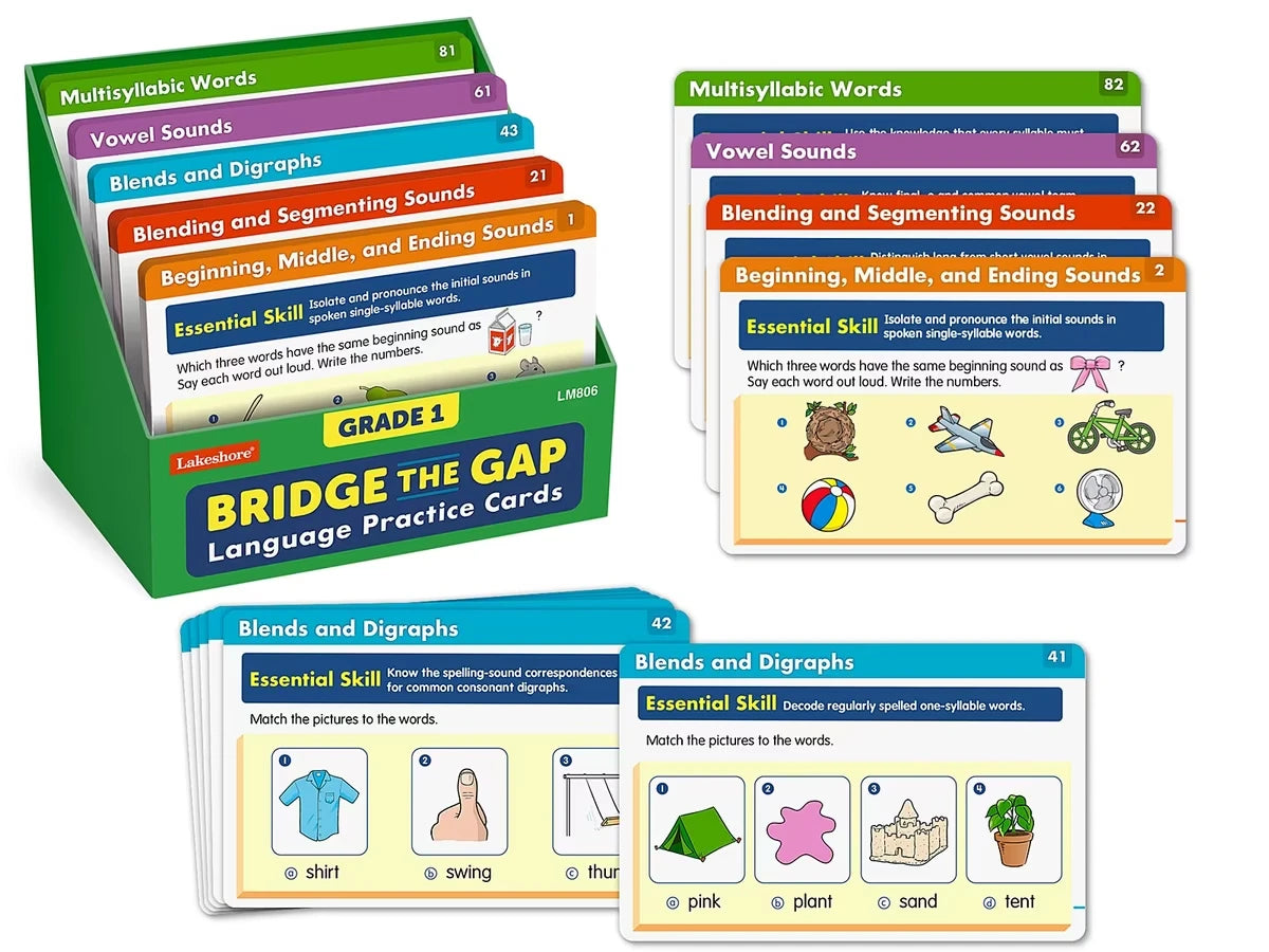Bridge the Gap! Language Practice Cards - Gr. 1 - US 7895