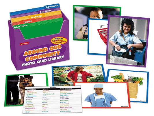 Around Our Community Vocabulary Development Photo Card Library - US 3066