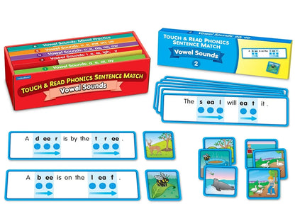 Touch & Read Vowel Sounds Sentence Match - US 3589