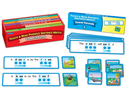 Touch & Read Vowel Sounds Sentence Match - US 3589