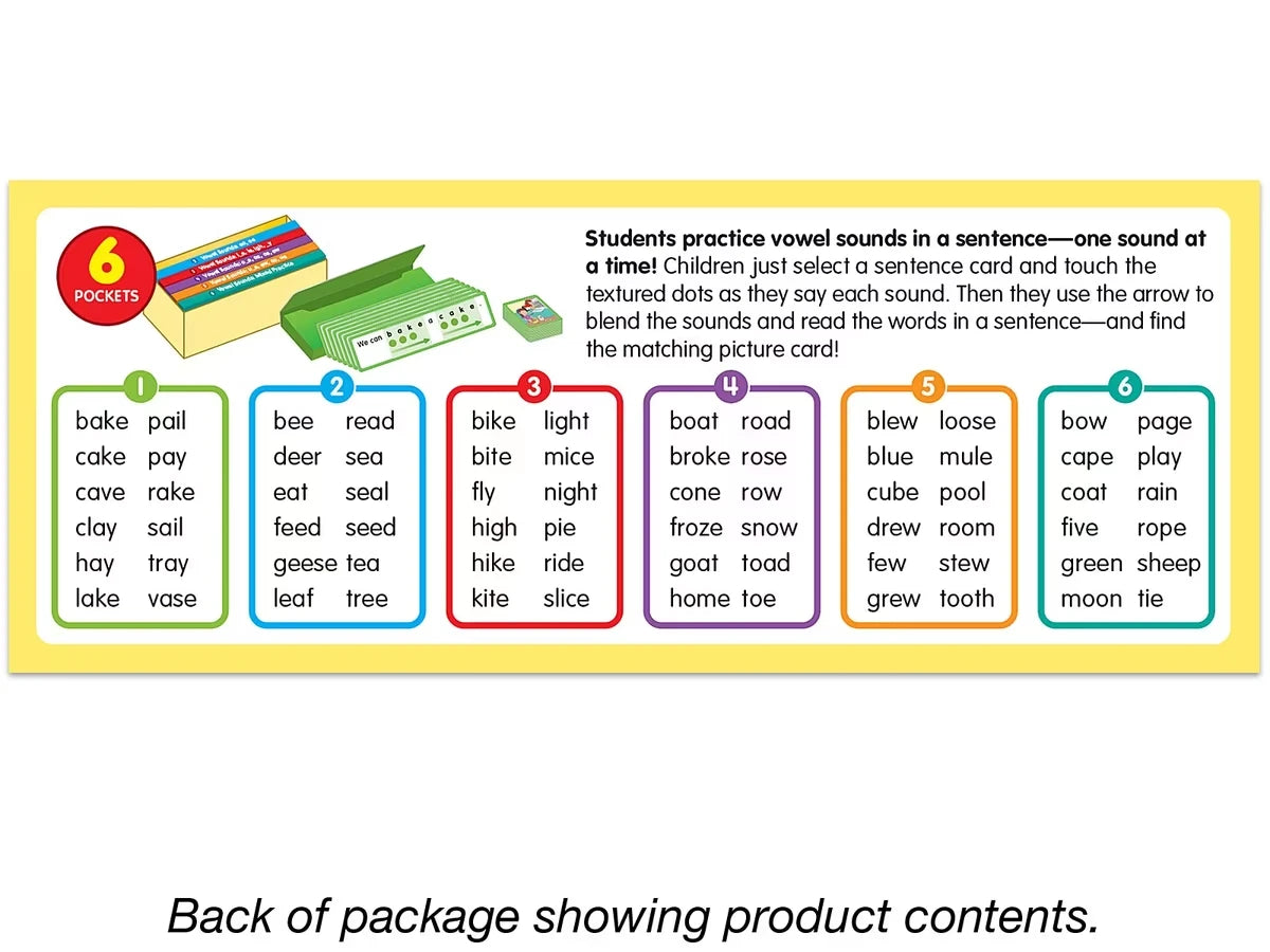 Touch & Read Vowel Sounds Sentence Match - US 3589