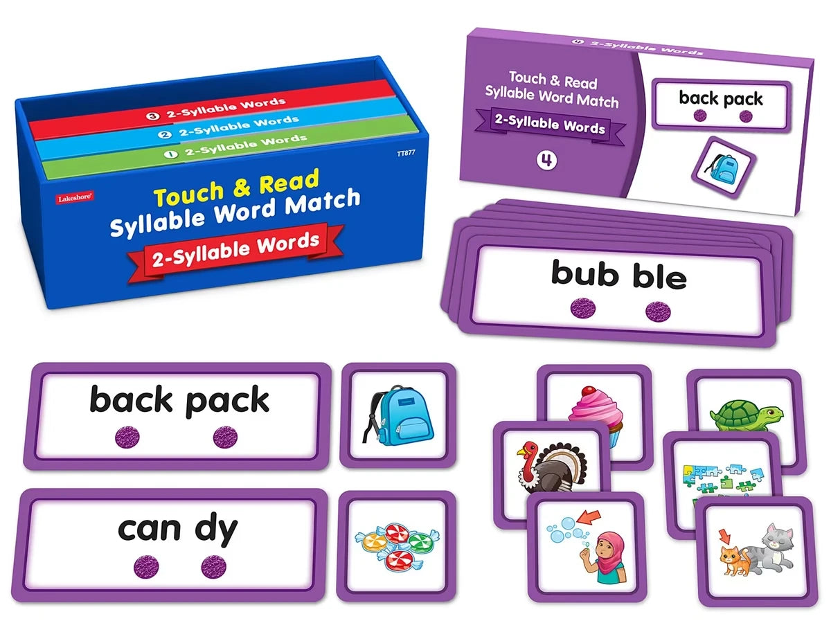 Touch & Read 2-Syllable Words Match - US 8976