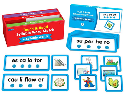 Touch & Read 4-Syllable Words Match - US 4826