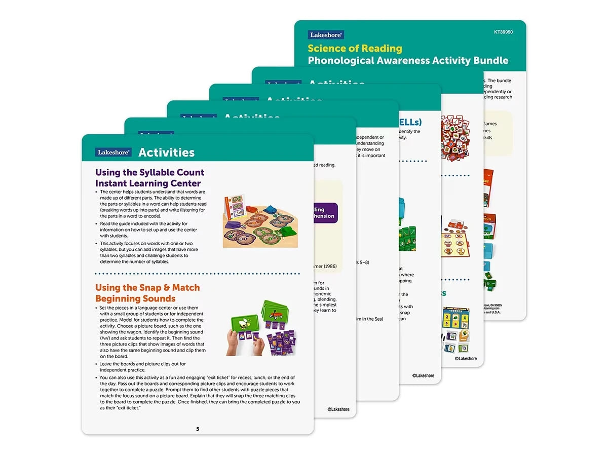 Science of Reading Phonological Awareness Activities Bundle - K-Gr. 2 - US 9650