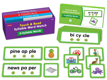 Touch & Read 3-Syllable Words Match - US 6396