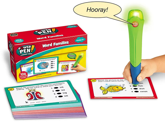 Word Families Power Pen!® Quiz Cards - US 1783