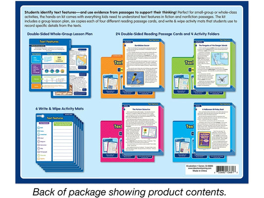 Text Features Finding Evidence Kit - Gr. 2-3 - US 8521