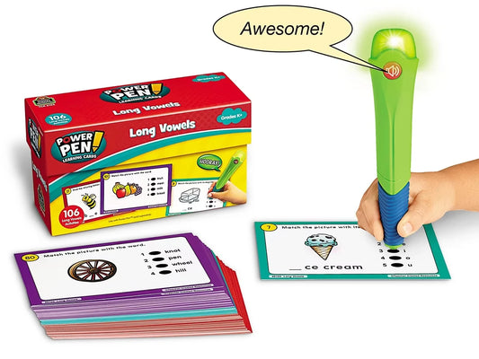 Long Vowels Power Pen!® Quiz Cards - US 1417