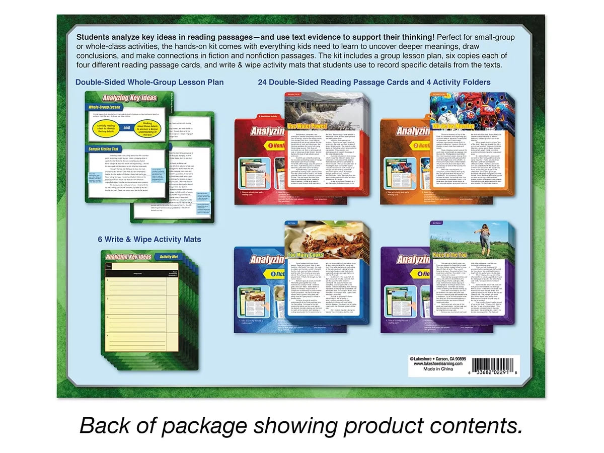 Analyzing Key Ideas Finding Evidence Kit - Gr. 4-5 - US 6176