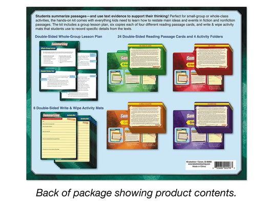 Summarizing Finding Evidence Kit - Gr. 4-5 - US 6085